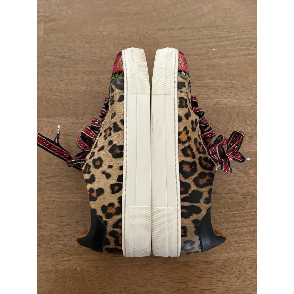 ETRO Sneakers EU 41 Unisex Multicolor Paisley Leopard Print Embroidered Designer - Picture 6 of 9
